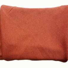 正絹縮緬友禅風呂敷 鮫小紋 朱 ちりめん シルク 包んだ写真 ④