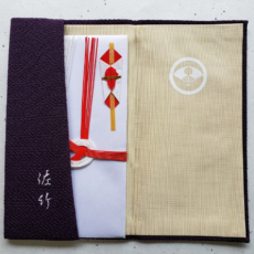 正絹ちりめん金封ふくさ 名入れ 家紋入れ