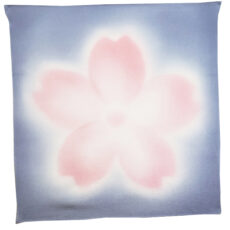 正絹縮緬友禅ふろしき 空 全体写真 シルク ちりめん プレゼント お祝